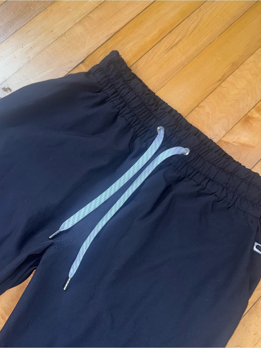 Vuori Black Track Pants with White Drawstring - Picture 2 of 6